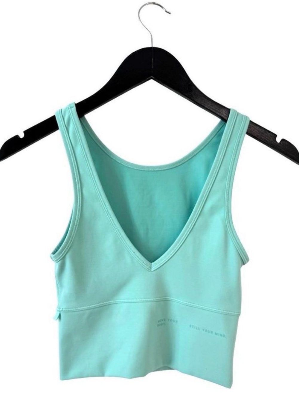 Lululemon Power Pivot Everlux Tank Wild Mint XXSS Reversible Spell-Out Workout - Picture 2 of 6